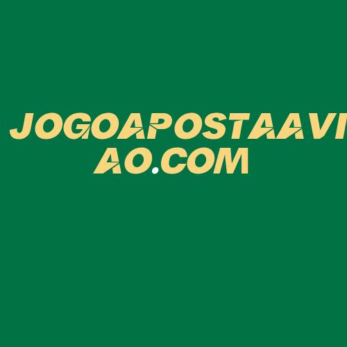 Logo da JOGOAPOSTAAVIAO